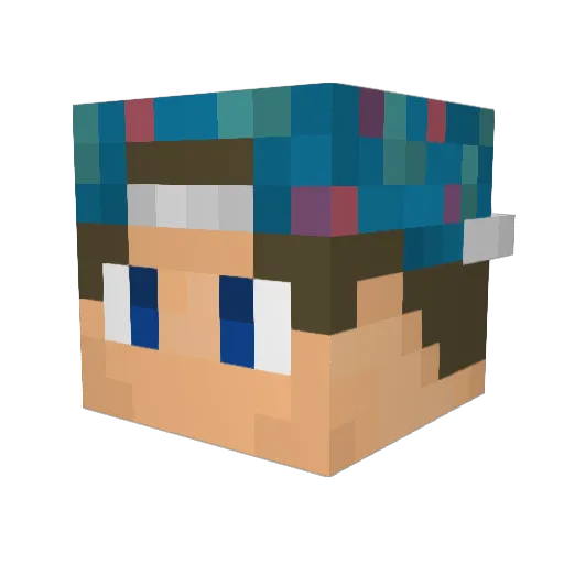 mitchell_xxx Minecraft avatar head, 3D render