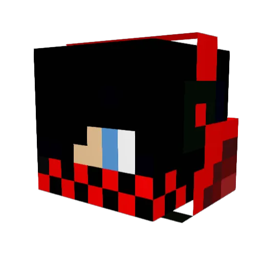 mitchellbenson Minecraft avatar head, 3D render