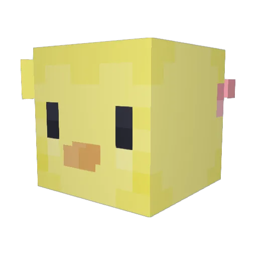 mitchellredddd Minecraft avatar head, 3D render