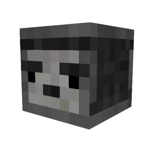 mitchggee Minecraft avatar head, 3D render