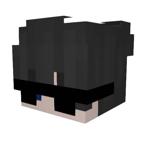 mitchphamm Minecraft avatar head, 3D render