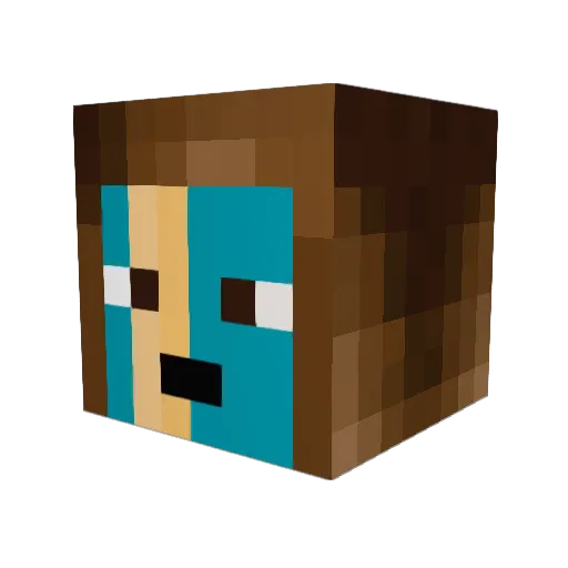 mitchy1306 Minecraft avatar head, 3D render