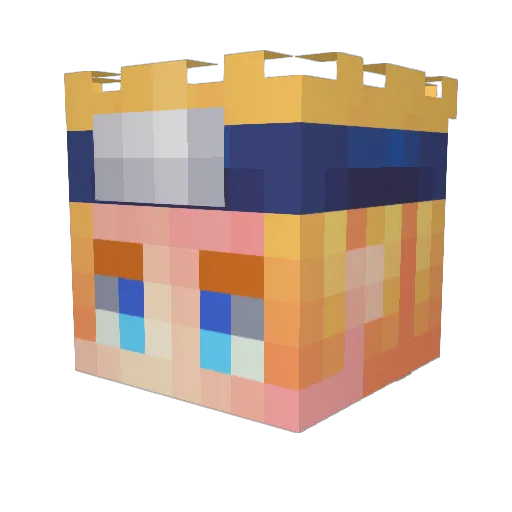 mitchykens Minecraft avatar head, 3D render