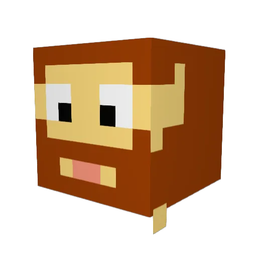 miteme Minecraft avatar head, 3D render