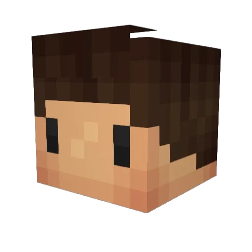 mithZOF Minecraft avatar head, 3D render