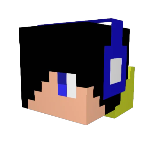 miti0420 Minecraft avatar head, 3D render