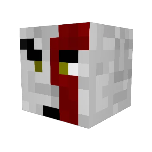 mitita Minecraft avatar head, 3D render