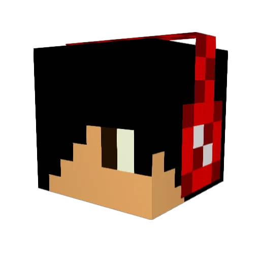 mito23 Minecraft avatar head, 3D render