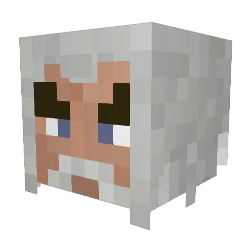 mito3333333 Minecraft avatar head, 3D render
