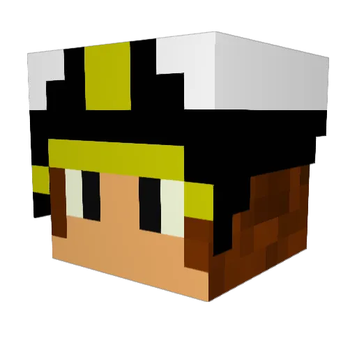mito_2525 Minecraft avatar head, 3D render