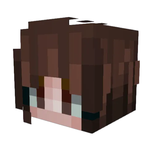 mitobee Minecraft avatar head, 3D render