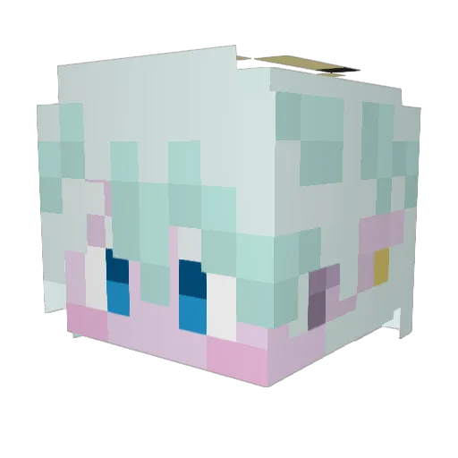 mitototototo Minecraft avatar head, 3D render