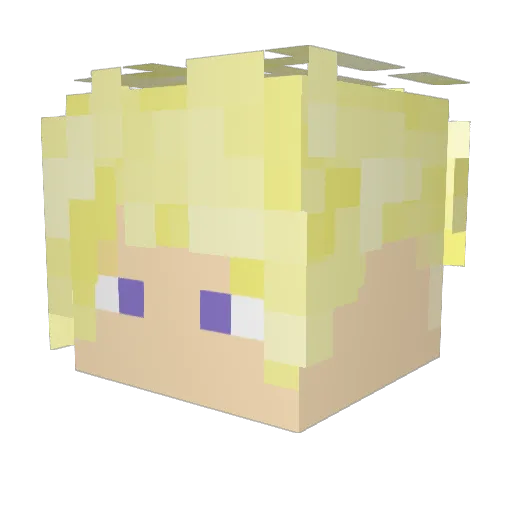 mitr0o_ Minecraft avatar head, 3D render