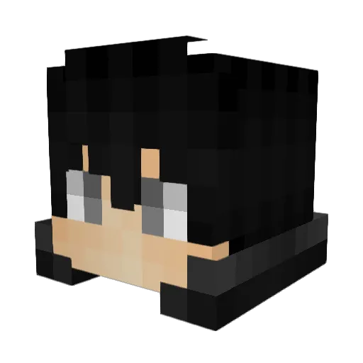 mitsouki734 Minecraft avatar head, 3D render