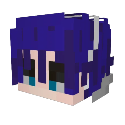 mitsu0032 Minecraft avatar head, 3D render
