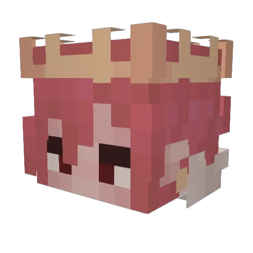 mitsu_hime Minecraft avatar head, 3D render