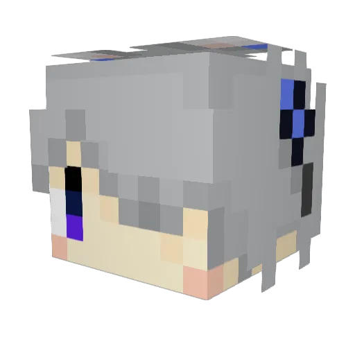 mitsuba217 Minecraft avatar head, 3D render