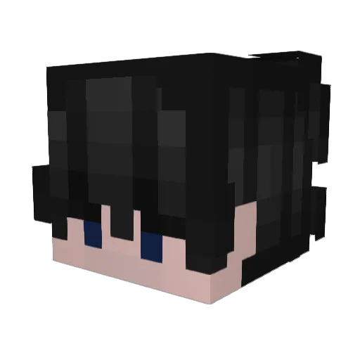 mitsukooo Minecraft avatar head, 3D render
