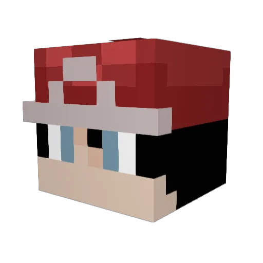 mitsumana Minecraft avatar head, 3D render