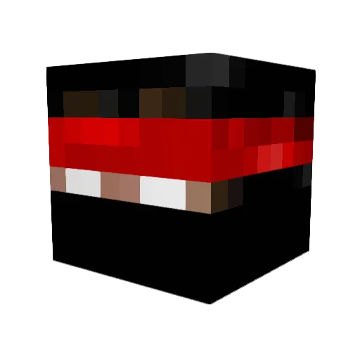 mitsumeruz Minecraft avatar head, 3D render