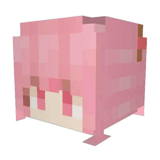 mitsuna3279135 Minecraft avatar head, 3D render