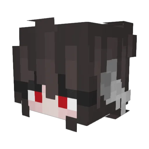 mitsuttu Minecraft avatar head, 3D render