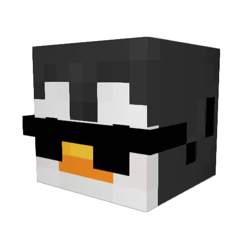 mitta_ Minecraft avatar head, 3D render