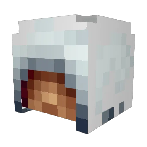 mittchh Minecraft avatar head, 3D render
