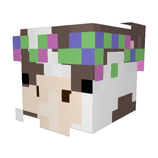 mittens_1379 Minecraft avatar head, 3D render