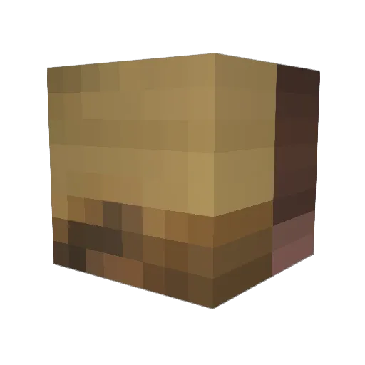 mittle_ Minecraft avatar head, 3D render