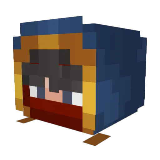 mittythekitty Minecraft avatar head, 3D render