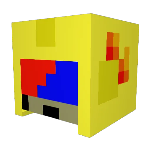 mitunac4p70r Minecraft avatar head, 3D render