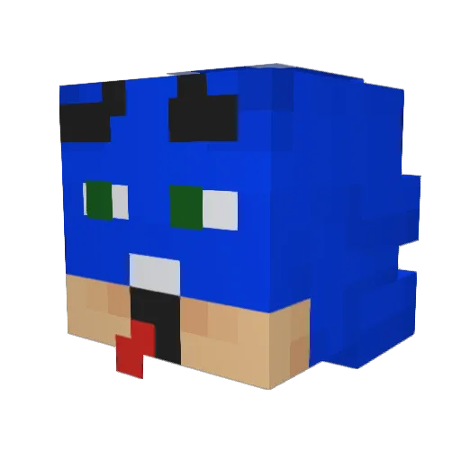 mityumaru Minecraft avatar head, 3D render