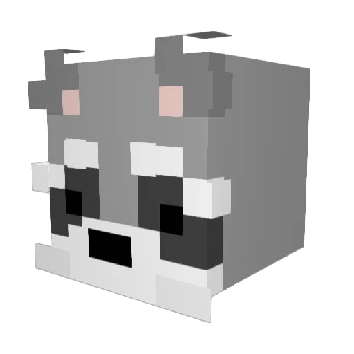 mitzkow2 Minecraft avatar head, 3D render