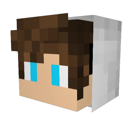miu_miu1 Minecraft avatar head, 3D render