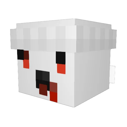 miuclaww Minecraft avatar head, 3D render