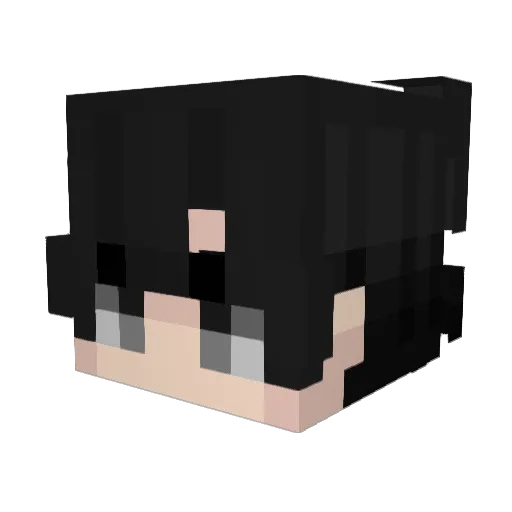 miughi Minecraft avatar head, 3D render