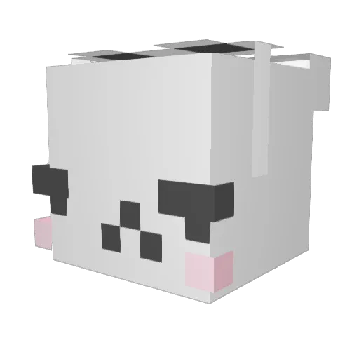 miuhls Minecraft avatar head, 3D render