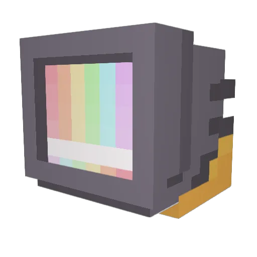 miuko Minecraft avatar head, 3D render