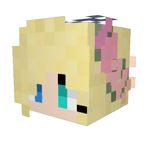 miukupvp Minecraft avatar head, 3D render