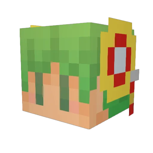 miumiu333 Minecraft avatar head, 3D render