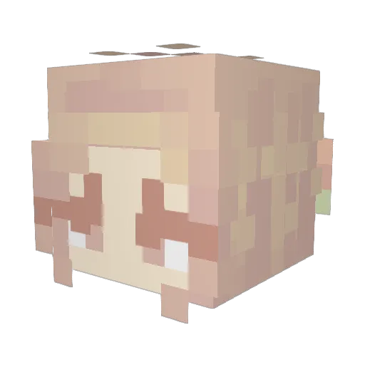 miusa01 Minecraft avatar head, 3D render