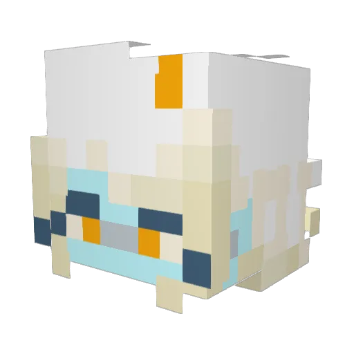 mivkun Minecraft avatar head, 3D render