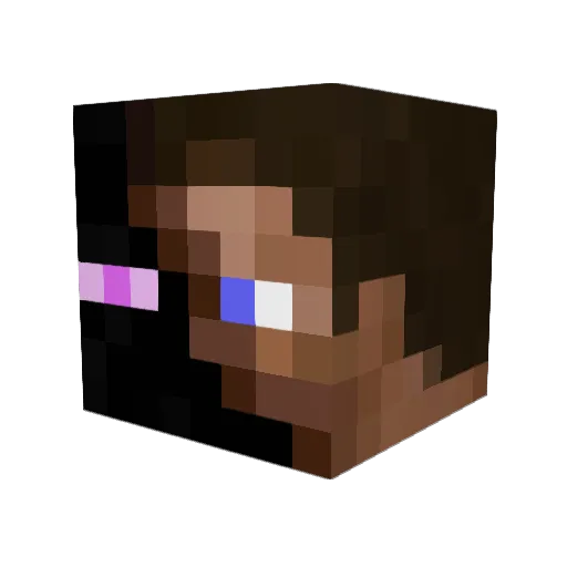 miwob Minecraft avatar head, 3D render