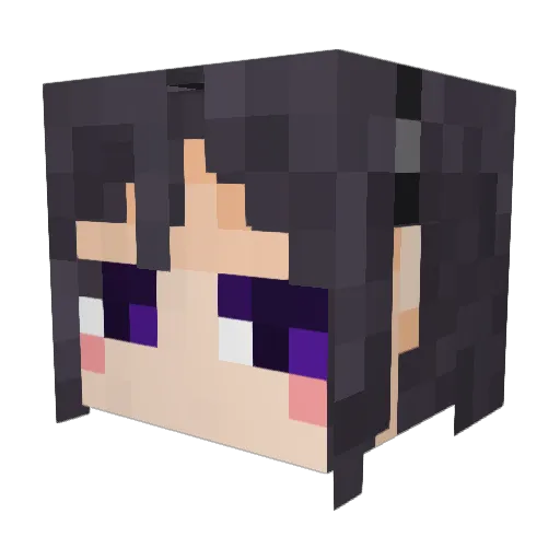 miwotsuki Minecraft avatar head, 3D render