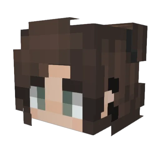 miwuh Minecraft avatar head, 3D render