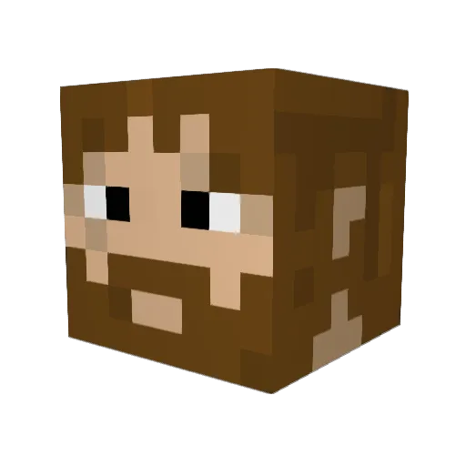 miwwaff Minecraft avatar head, 3D render