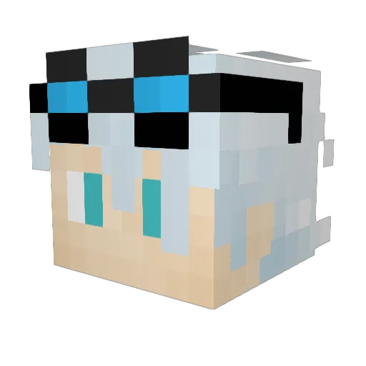 mixe0202 Minecraft avatar head, 3D render
