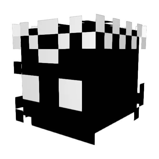 mixedracebandit Minecraft avatar head, 3D render