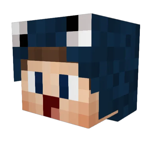 mixelfixel Minecraft avatar head, 3D render